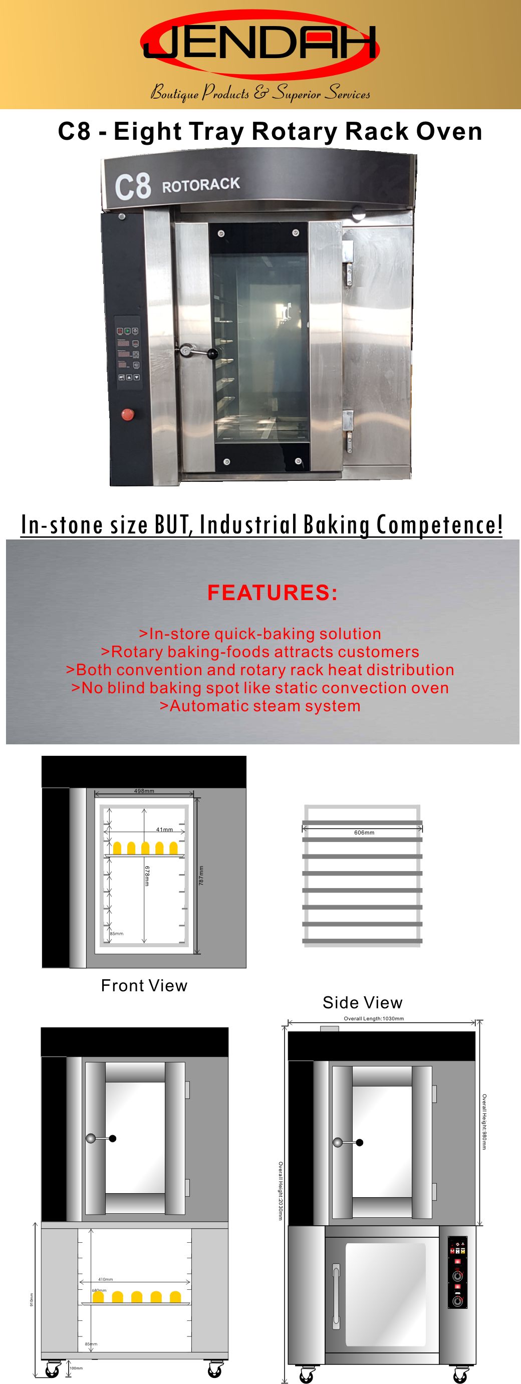 C8 Rotary Rack Oven