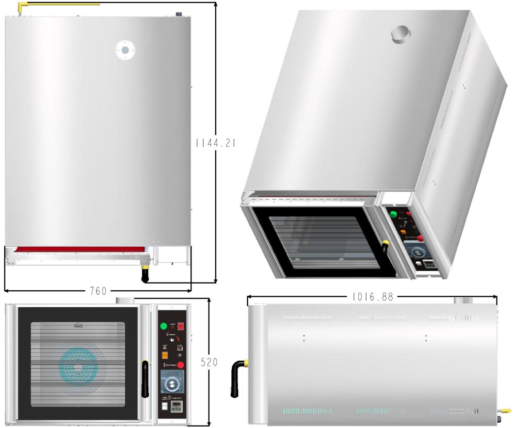 Four-Tray Convection Oven