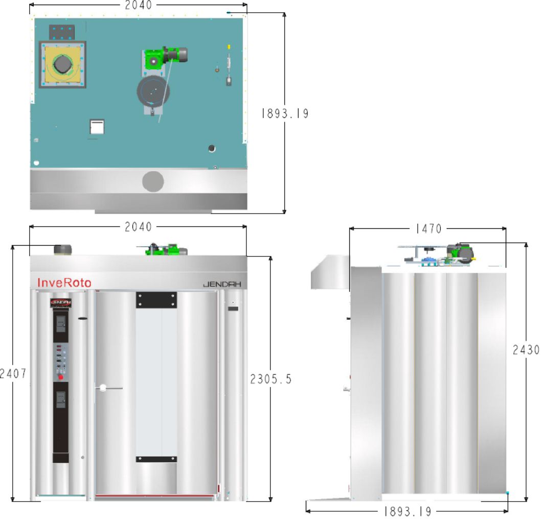 Horno de carrito giratorio RO4672D