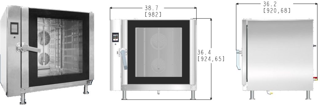 Horno Combinado y Vaporizador de Siete Bandejas