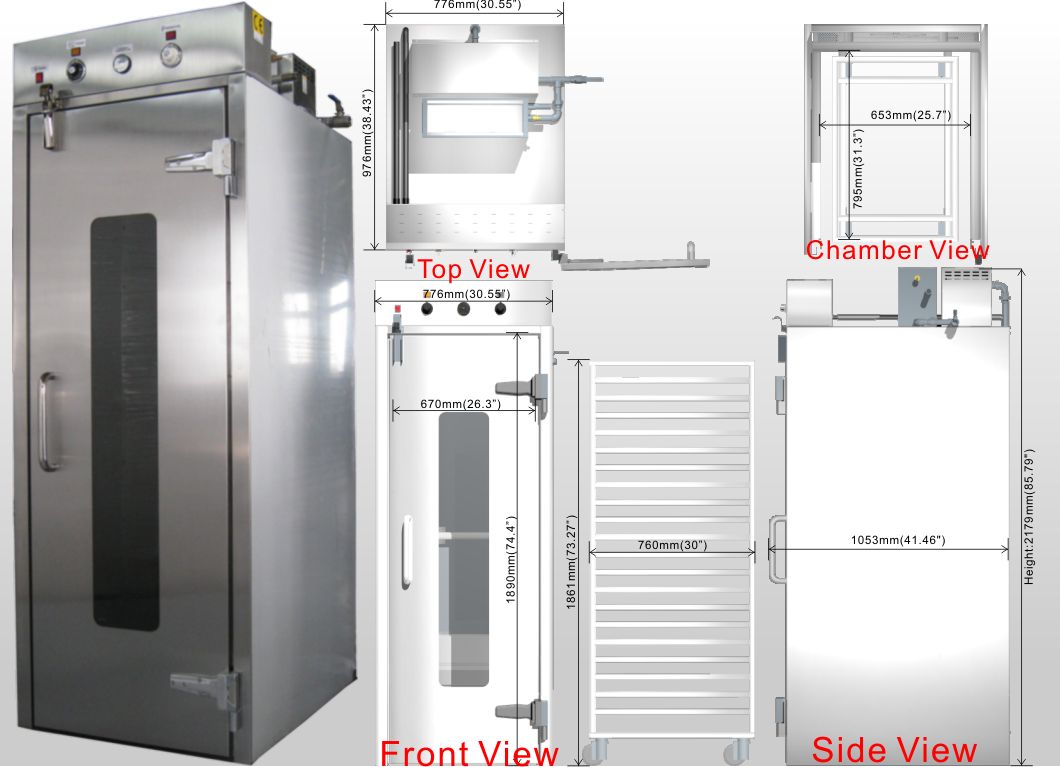 Single Door Proofer for Rack